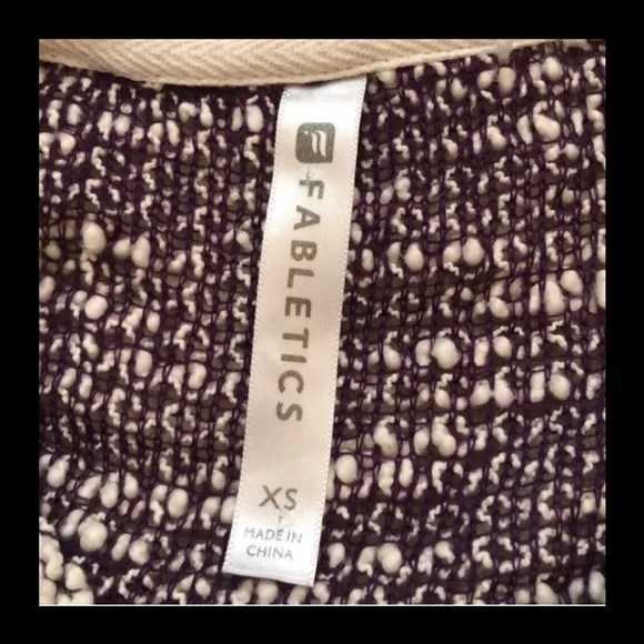 Fabletics Knit Sweater, Purple & White - Picture 6 of 8
